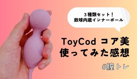 ながら膣トレOK！インナーボール「ToyCod コア美」レビュー